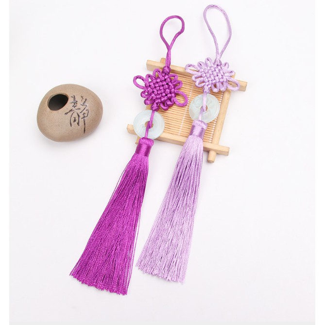 Đồng tâm ngọc bội - tua sáo, tua quạt, treo đai áo trang trí ngày tết