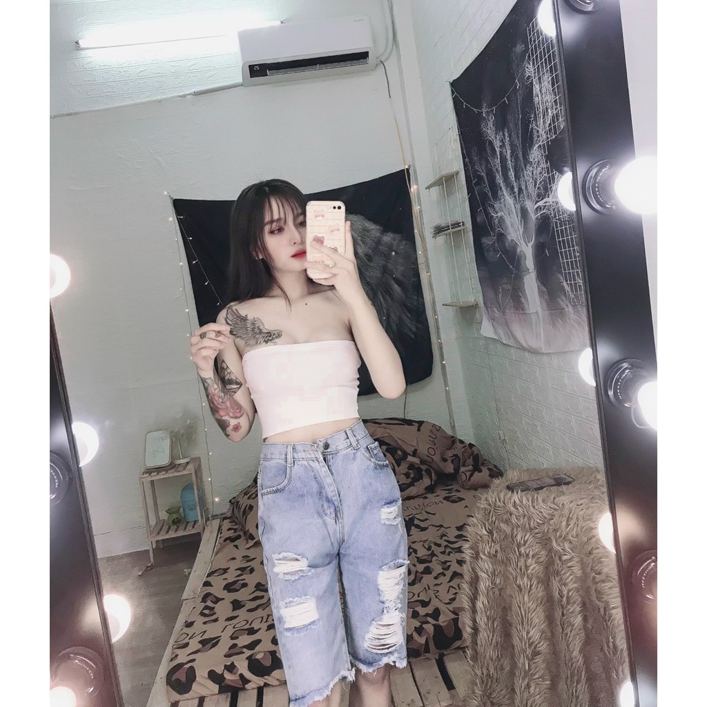 quần jean ngố rách phong cách đủ szie