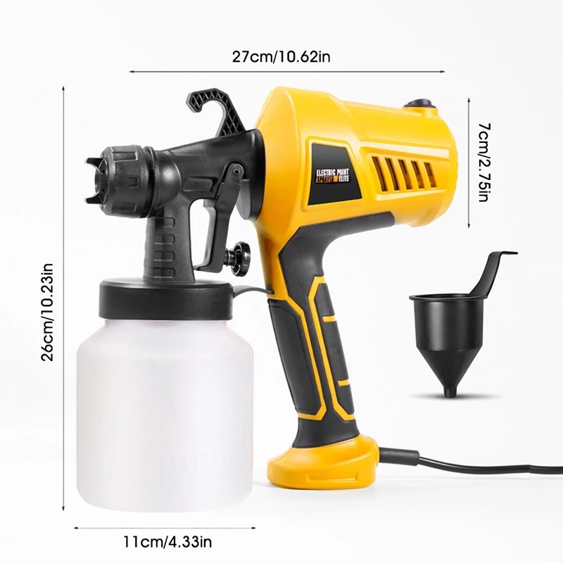 Máy phun sơn dùng điện 1L Dụng Cụ Phun 500W Dụng Công Suất Cao Phích Cắm EU,máy phun sơn cầm tay