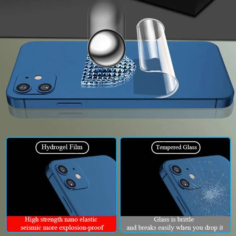 Phim dán bảo vệ mặt sau/ bảo vệ ống kính thích hợp cho iPhone 11 12 Pro Max Mini 7 8 Plus X XS Max