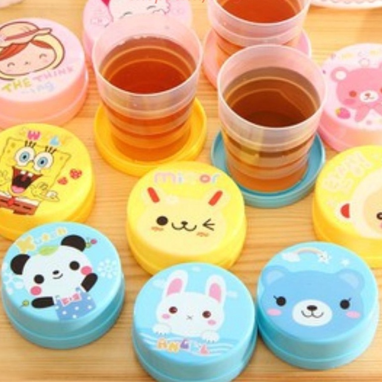 Cốc nhựa gập gọn nhiều hình ngộ nghĩnh