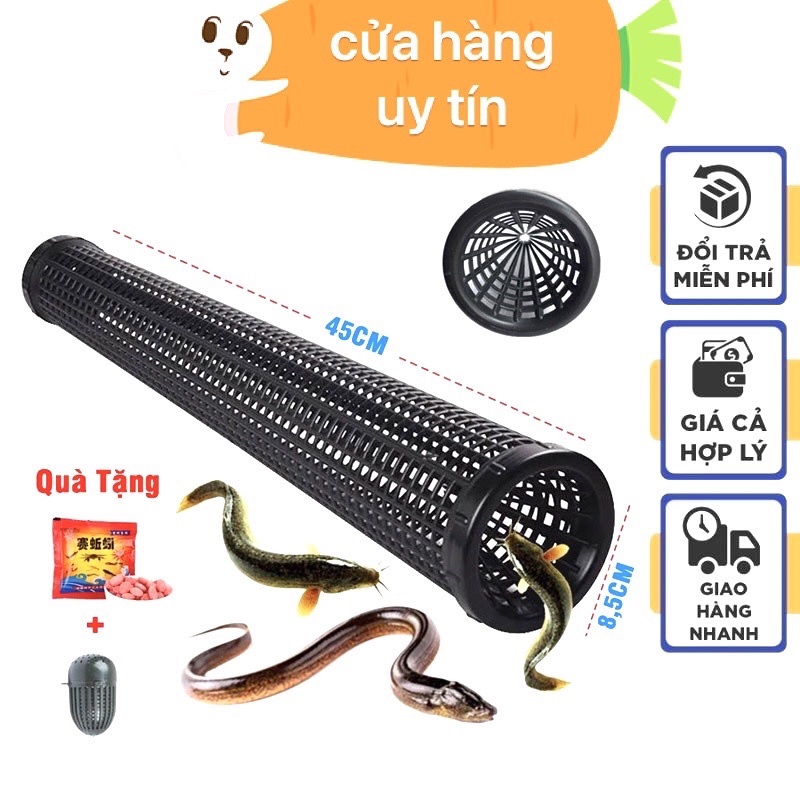 ống trúm lươn trạch hàng loại 1 dài 62cm rộng 10cm siêu đẹp siêu bền y hình