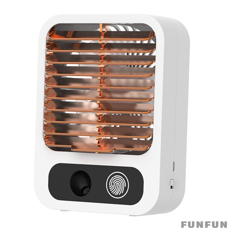 Personal Portable Mini Air Conditioner Cooler, USB Quiet Desktop Air Circulator Fan Humidifier Purifier for Home Dorm Bedroom Room Car Office