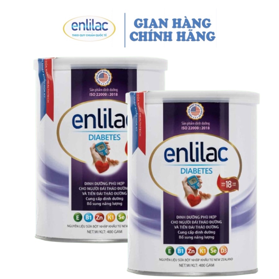 Sữa bột Enlilac Diabetes 400gr 2 lon