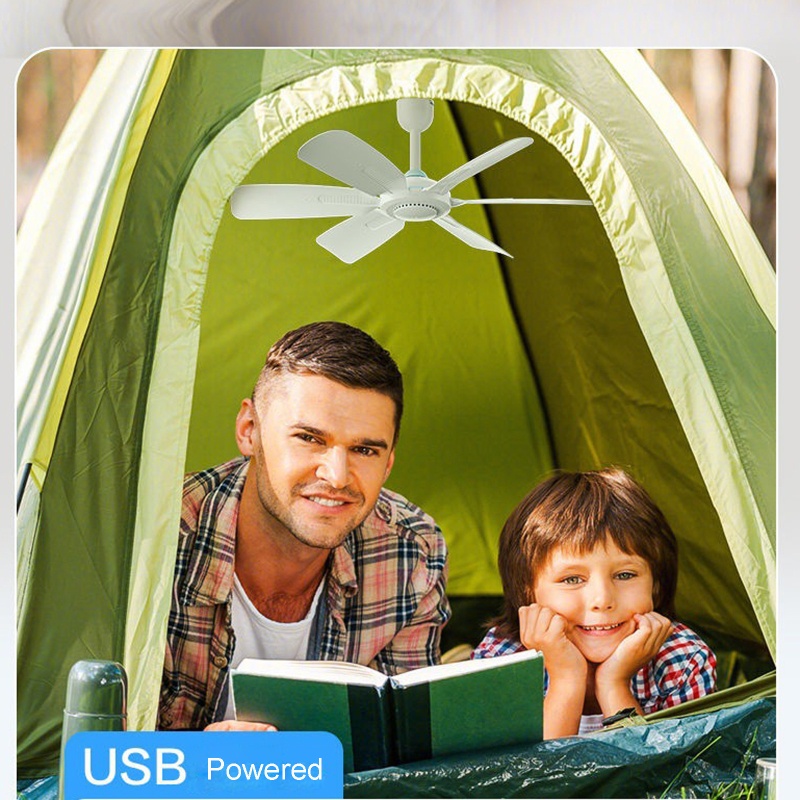 Quạt Trần USB 5V Điều Khiển Từ Xa Cho Hoạt Động Cắm Trại Ngoài Trời