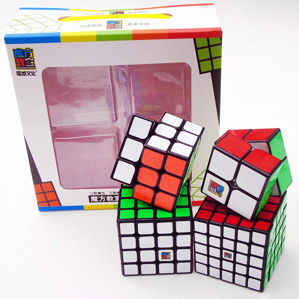 Combo 4 Rubik 2×2 3×3 4×4 5×5 Gift Box