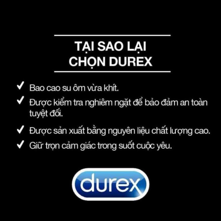 [CHÍNH HÃNG] Bao cao su Durex Kingtex 12 bao