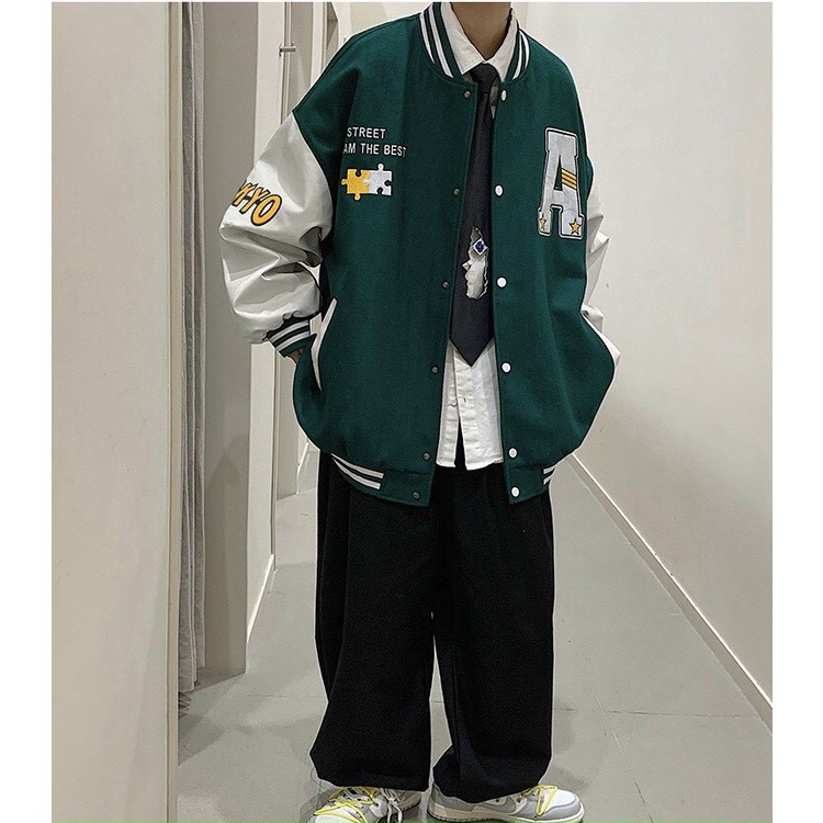 Áo bomber nỉ ngoại dày mịn.may kỹ đẹp.có dây kéo túi CỰC HOT CHO CÁC BẠN TRẺ MIDU FASHION