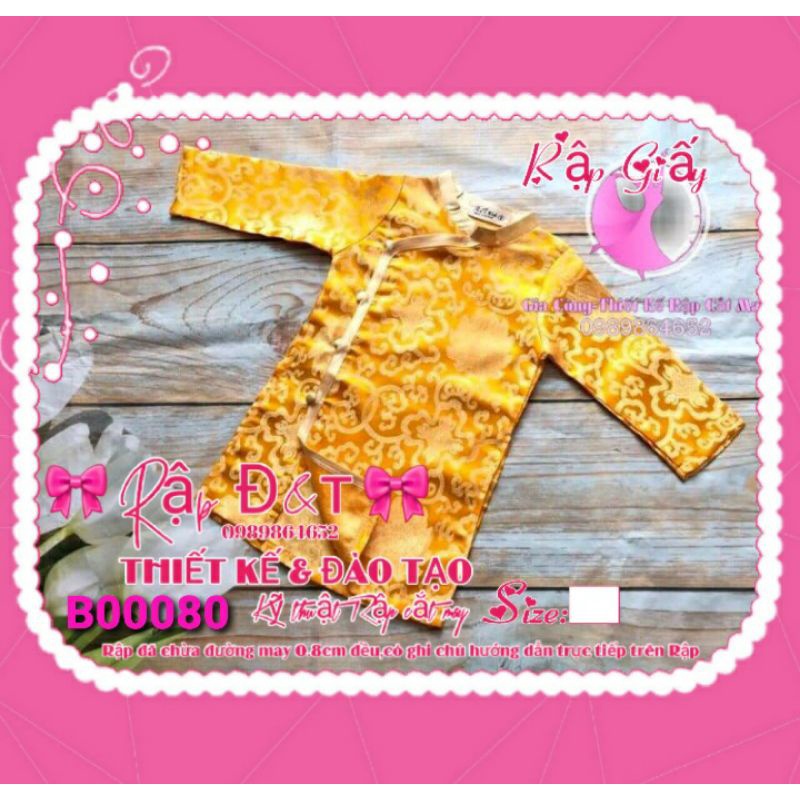 🎀Rập Đ&ᴛ B00080🎀 -Rập cắt may (Sewing Pattern)