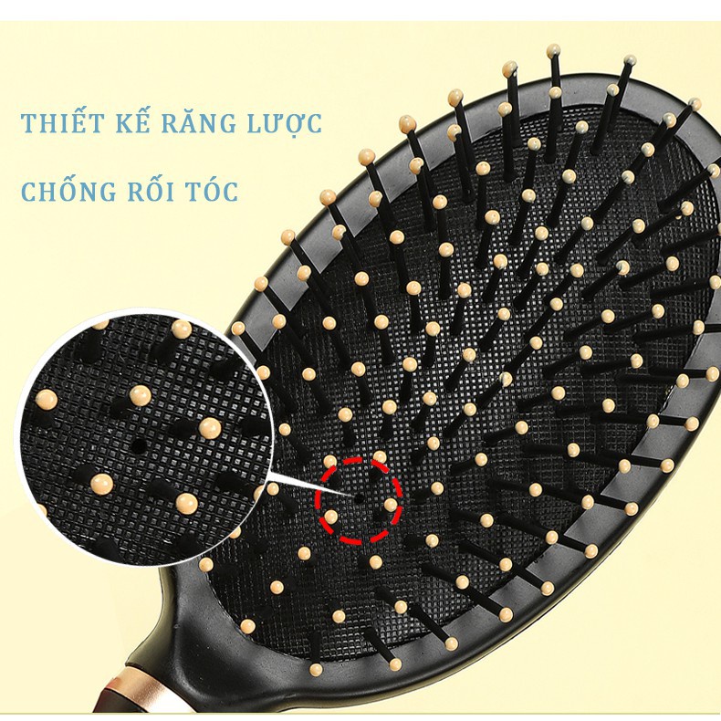 Lược Chải Tóc Massage Da Đầu Gỡ Rối Tóc Tạo Kiểu Tiện Lợi