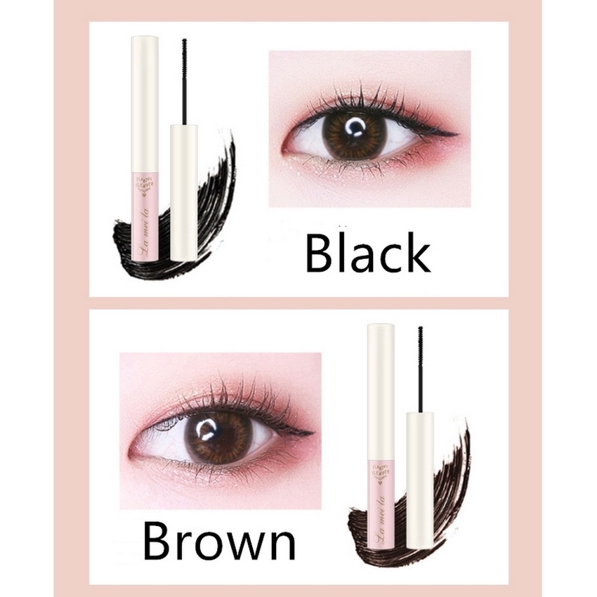 Mascara chống nước lâu trôi nội địa trung 2 màu đen nâu đầu chuốt nhỏ làm tơi mi GALA HOME
