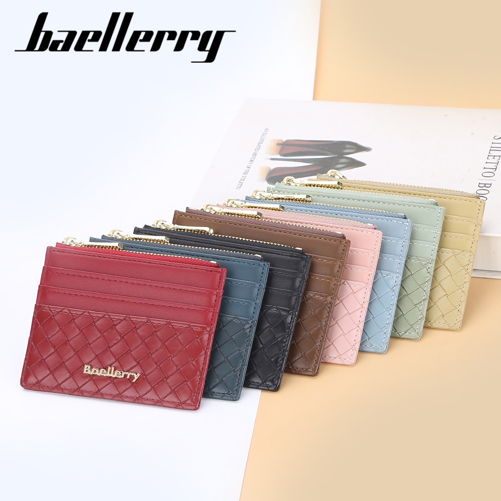 Ví Mini Nữ BAELLERRY Nhỏ Xinh Đựng Thẻ Da Cao Cấp - NR091