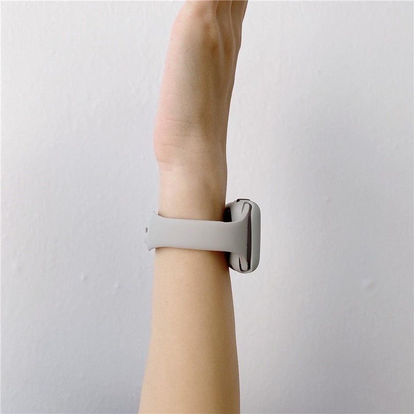 Dây silicone Trong Suốt Đeo Đồng Hồ Thông Minh Apple Watch 7 6 SE 5 4 3 2 1 40mm 44mm 42MM 41MM 45MM