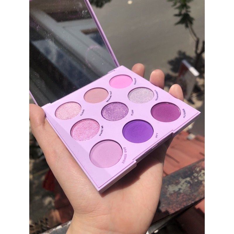 Thanh lý mới swatch fullbox bảng phấn mắt Colourpop colourpop lilac you a lot eyeshadow palette màu mắt makeup colourpop