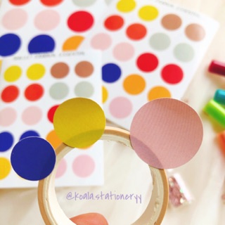 Bullet Journal Sticker - Combo 60 hình tròn basic