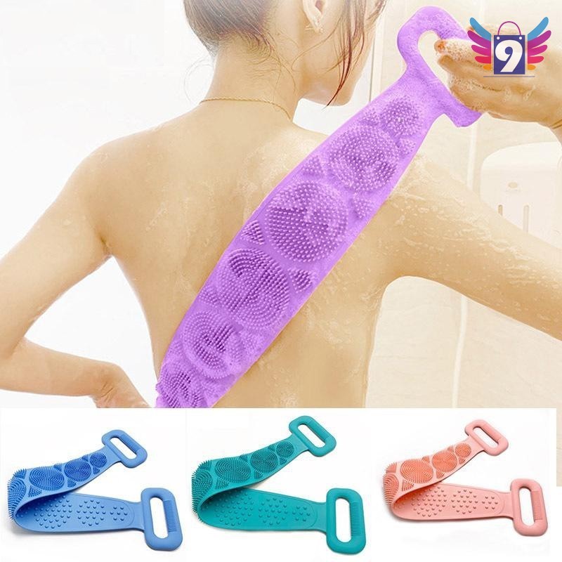 Dây Chà Lưng 2 Mặt Bằng Silicone Có Hạt Massage