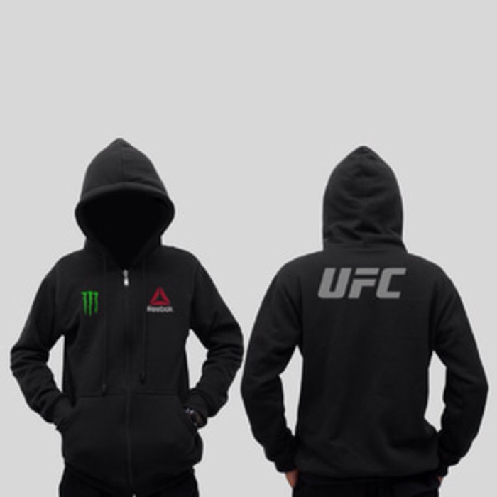 Áo Khoác Hoodie Reebok Ufc Phối Khóa Kéo Trẻ Trung Năng Động