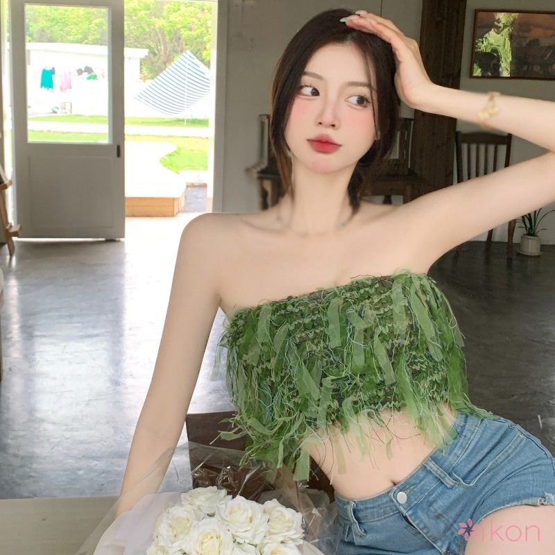 Áo Ống Hai Dây Dáng Ôm Thoáng Khí Thời Trang Quyến Rũ Cho Nữ