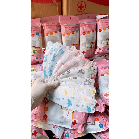 (10 cái) khẩu trang 4d e bé kháng khuẩn