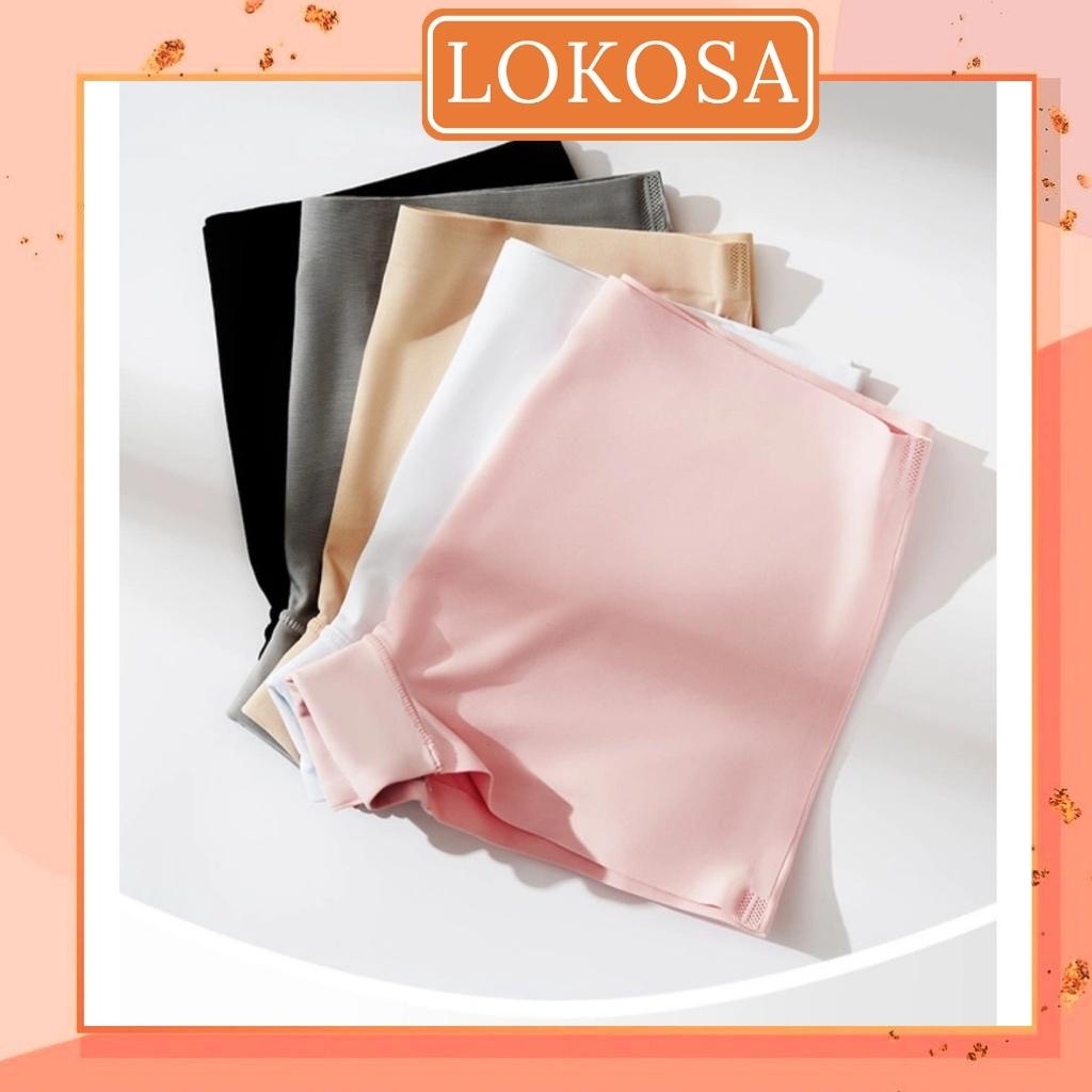 Quần Lót Đùi LOKOSA Quần Bảo Hộ Mặc Váy Đúc Su Trơn Không Lộ Viền Cao Cấp Mềm Mại Thoáng Mát PK001