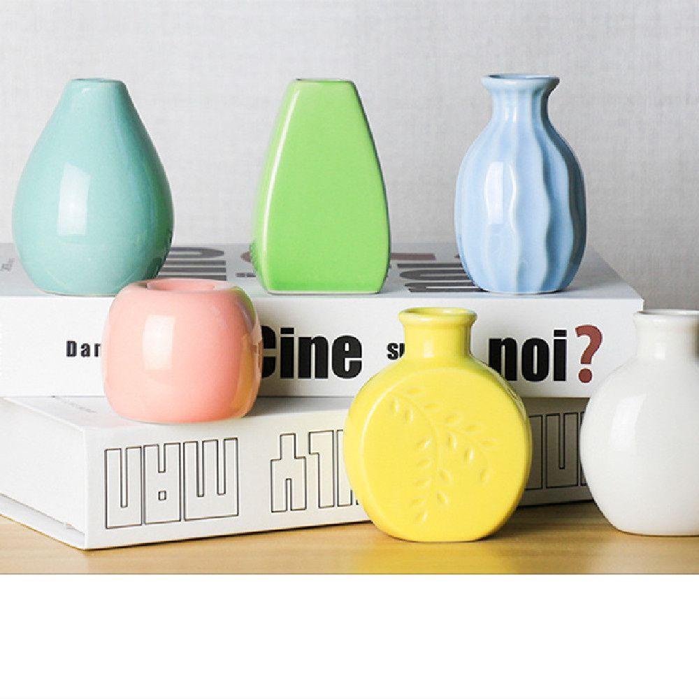 Bình Hoa Sứ Mini Nhân Tạo Dùng Làm Đạo Cụ Chụp Ảnh