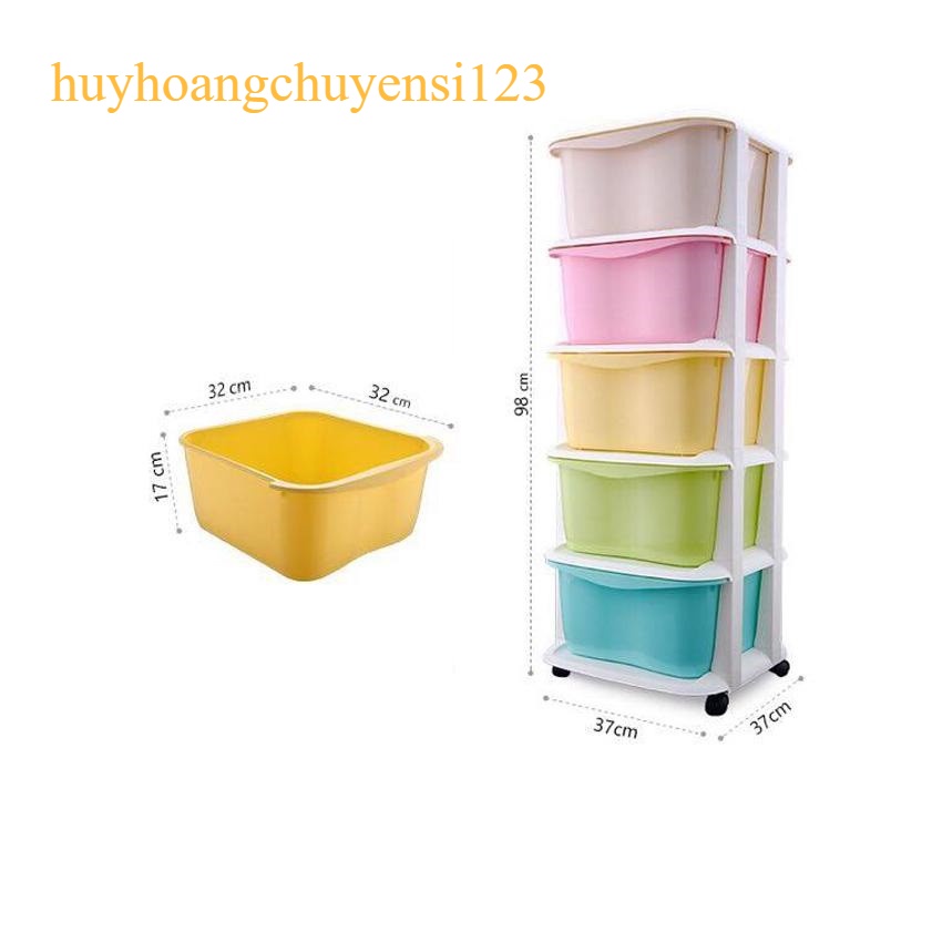 TỦ NHỰA 5 TẦNG ĐA SẮC XINH XẮN - ĐỰNG ĐƯỢC NHIỀU ĐỒ - NỘI THẤT PHÒNG NGỦ - huyhoangchuyensi123
