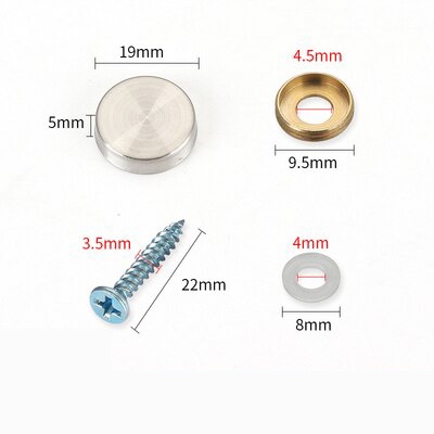 SET 10/20 NẮP CHỤP VÍT INOX SIZE 16/19/22/25mm