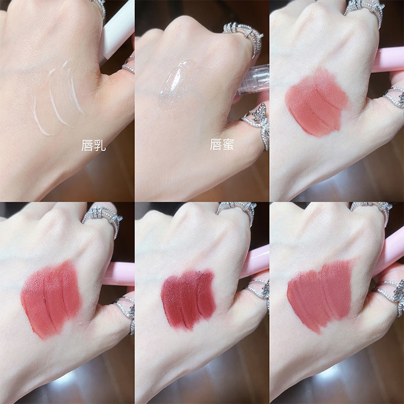 Bộ Son Kem Lì Kèm Kem Dưỡng Môi Trang Điểm Dự Tiệc