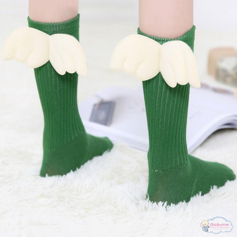 Vớ cotton dài đính đôi cánh thiên thần đáng yêu cho bé