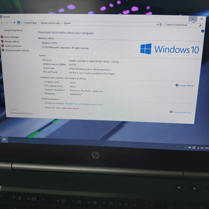 Máy Tính Laptop HP Cao Cấp Core i3 Ram 6Gb Ổ Cứng Ssd Win 10 Có Webcam Đầy Đủ Phụ Kiện Xịn Máy Đẹp 90%