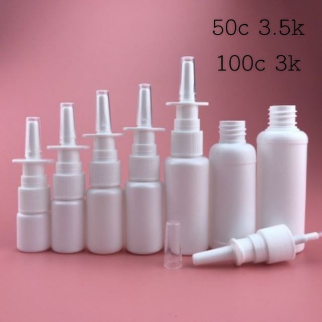 [RẺ VÔ ĐỊCH] Chai nhựa xịt mũi 10ml, 20ml chiết dung dịch, phụ kiện du lịch