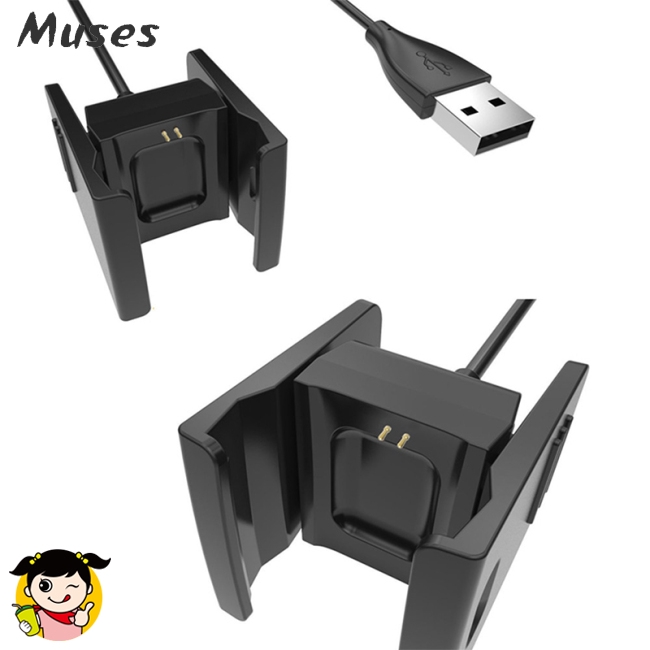 Muse07 Dây cáp sạc USB cho vòng tay thông minh Fitbit CHARGE 2