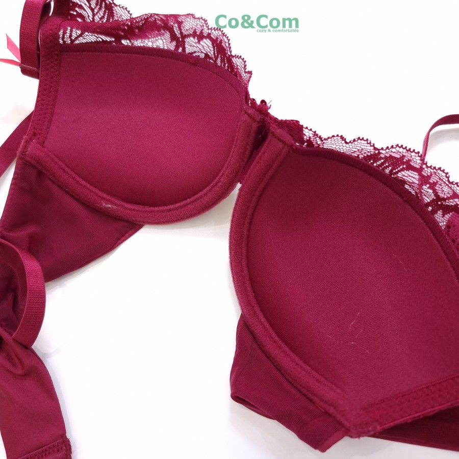 Bộ Đồ Lót Nữ Ren Co&Com BAN5028 Có Gọng, Đệm vừa Nâng Ngực Êm Ái | BigBuy360 - bigbuy360.vn