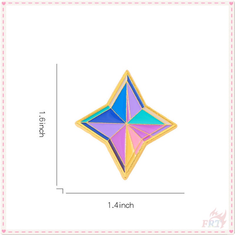 ★ Primogems - Ghim Cài Áo Tác Động Genshin ★ 1 Huy Hiệu Gài Balo Tráng Men Hình Game Adventure Doodle