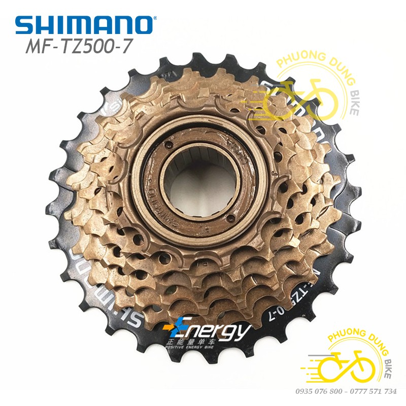 Líp vặn líp 7 xe đạp SHIMANO MF-TZ500 - Hàng chính Hãng