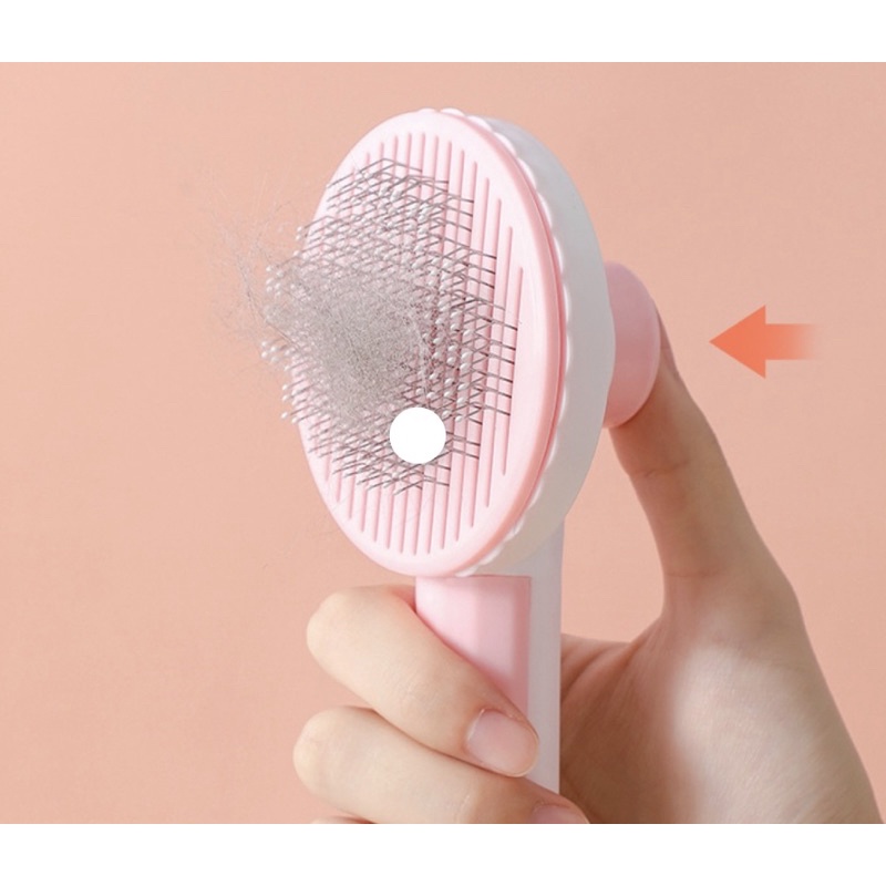 Lược Chải Lông Có Dụng Cụ Đẩy cho Chó, Mèo