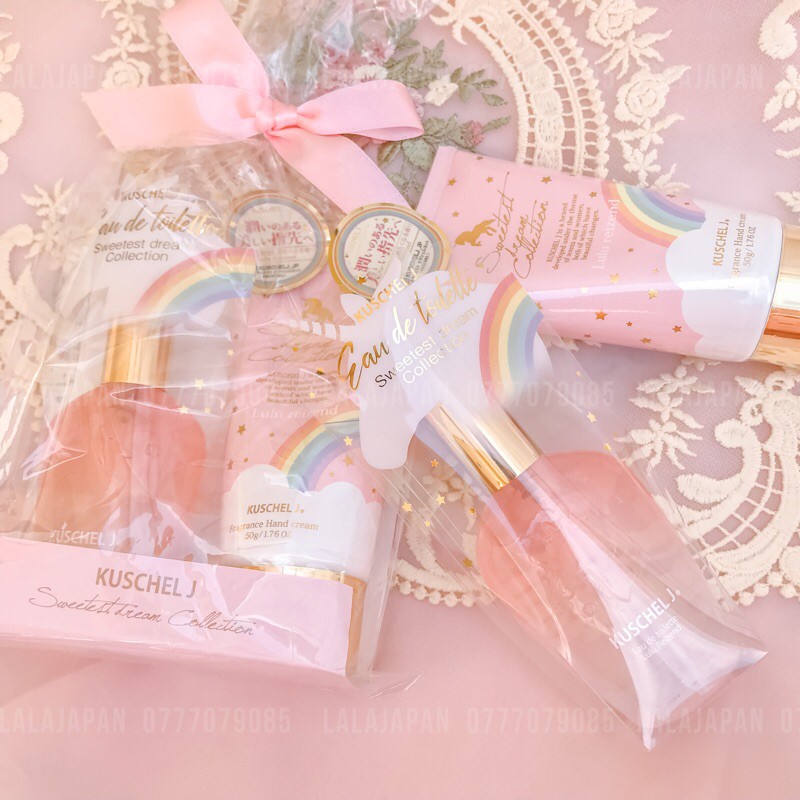 Set nước hoa + kem dưỡng da tay Sweetest Dream Nhật Bản Nước hoa Kem dưỡng da