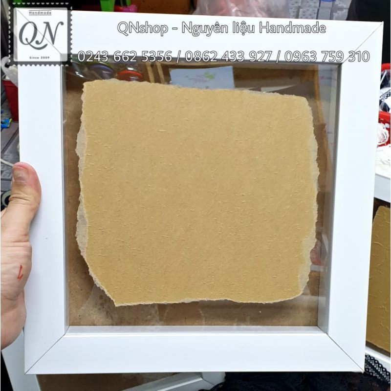 Khung ảnh 3D nổi 20x20cm, phụ kiện trang trí khung ảnh, in ảnh theo yêu cầu...