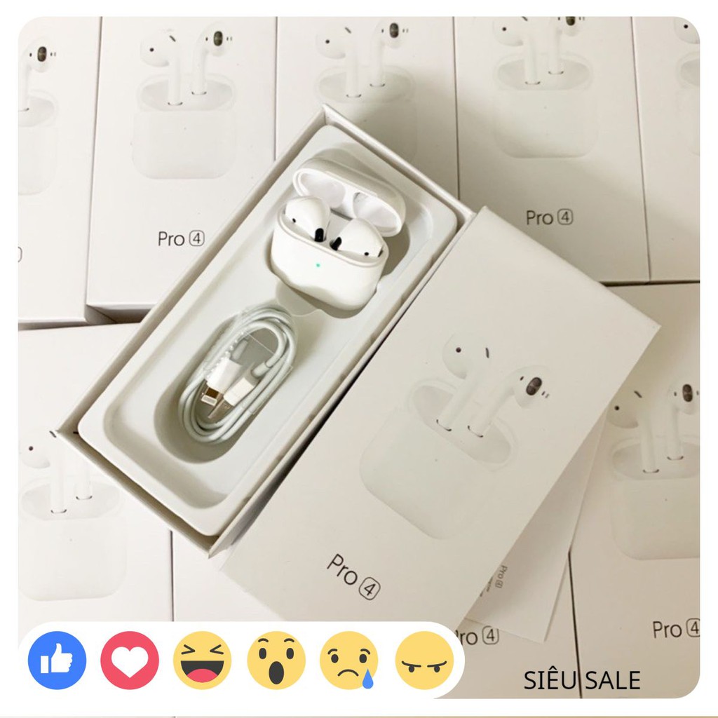 Tai nghe Bluetooth Không Dây Pro 4 Nhét Tai, Đẹp như Airpod Pro Shutdownshop