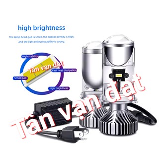 Bóng đèn Bi cầu Led Napak H4 cốt đổi 3 màu 3000k-4500k-6000k bản 2020