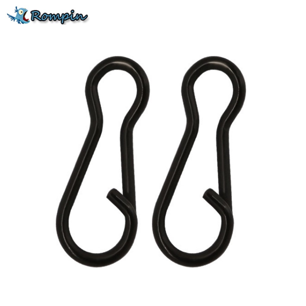 20 Kẹp Nối Mồi Câu Cá Màu Đen # 1#