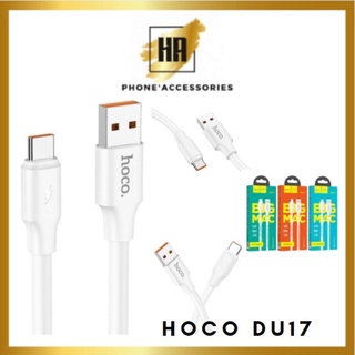 Cáp sạc nhanh 3A Hoco DU17 typeC / lightning / micro siêu bền chắc chống đứt huonganh