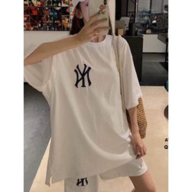 [Free size] Áo thun nam nữ - áo phông nam nữ tay lỡ NY Unisex form rộng kiểu dáng Hàn Quốc Cotton ❕