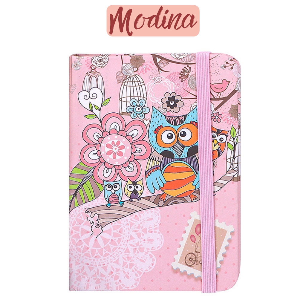 Sổ tay ghi chép a6 dễ thương cute MODINA, sổ tay mini bìa cứng đa năng