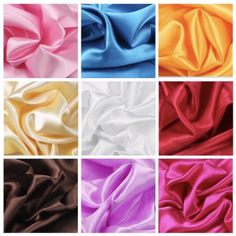 Vải Lụa Satin cao cấp may đầm cưới, đầm dự tiệc,...