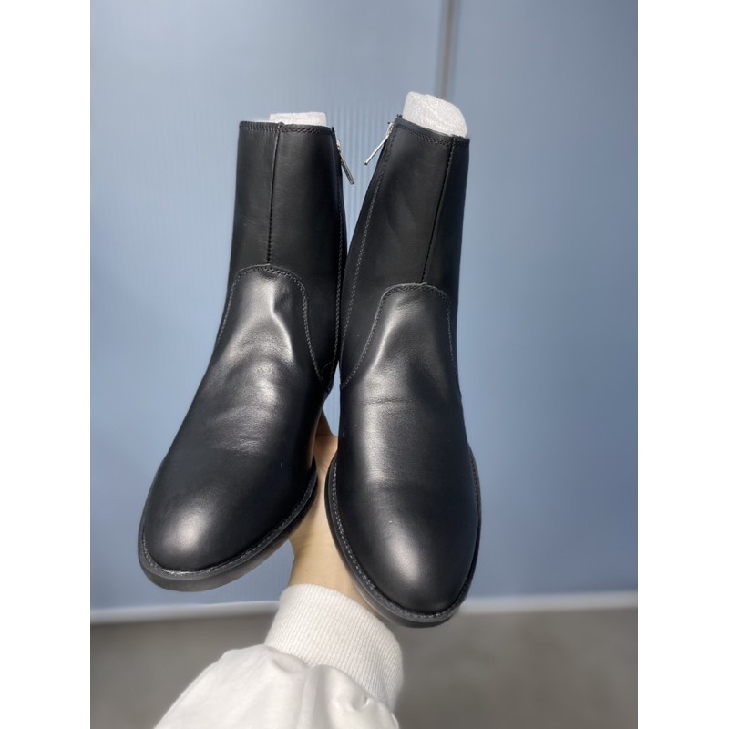 Giày da-zip boots da bò đế cao su bảo hành 12 tháng | BigBuy360 - bigbuy360.vn