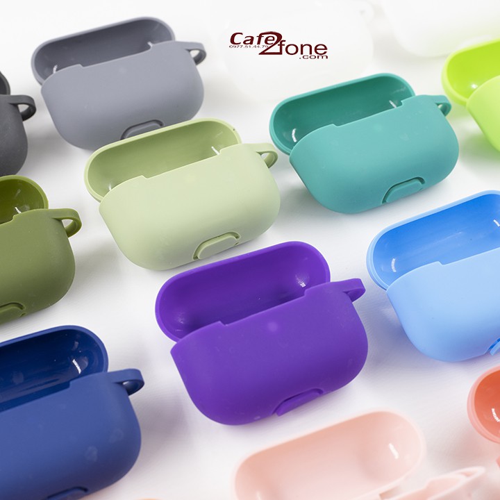 Vỏ Airpods Pro kèm móc khóa, case bảo vệ Airpod Pro khỏi các vết trầy xước - Cafe2fone