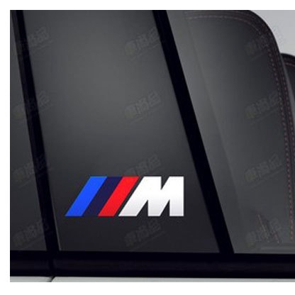 Bộ 4 Miếng Dán logo bmw m Phản Quang Trang Trí Xe Hơi / Mô Tô