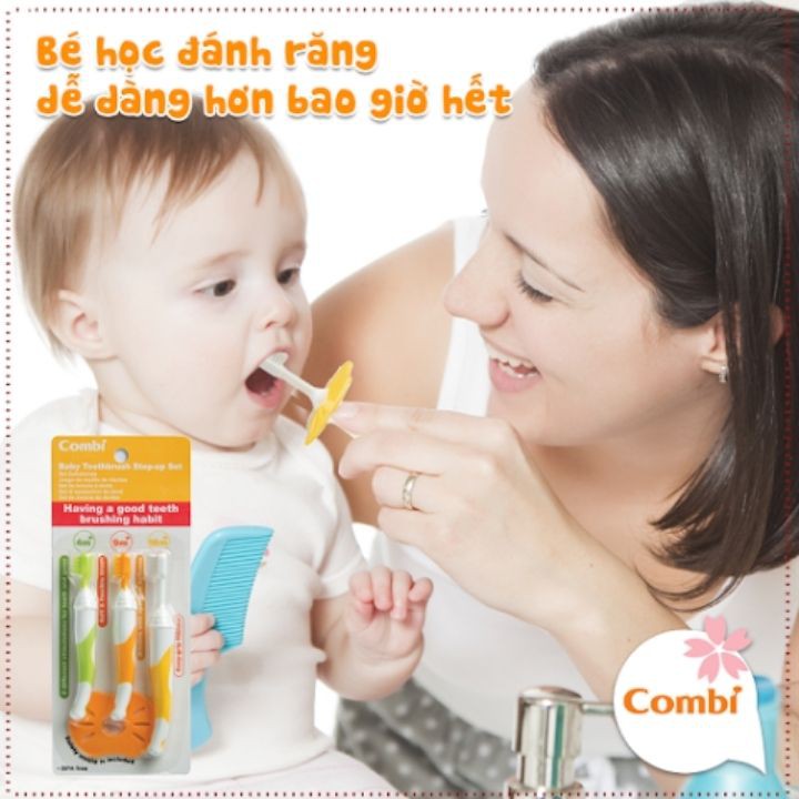 Bàn chải đánh răng cho bé lông mềm mịn - Combi