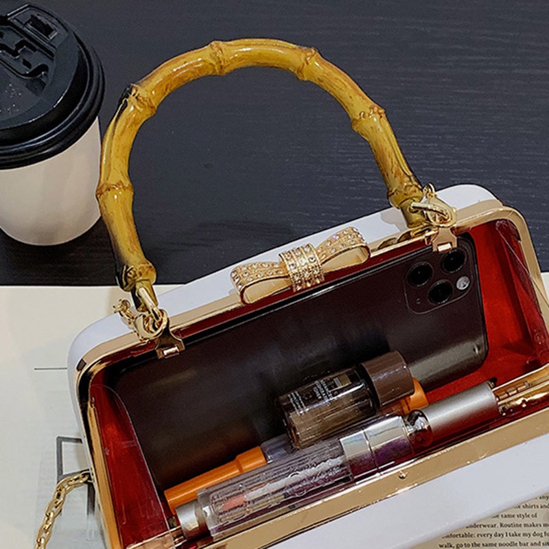 Túi Đeo Vai Dáng Vuông Cầm Tay Chất Liệu Acrylic Thời Trang Cho Nữ